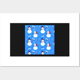 Snowmen Christmas Posters and Art